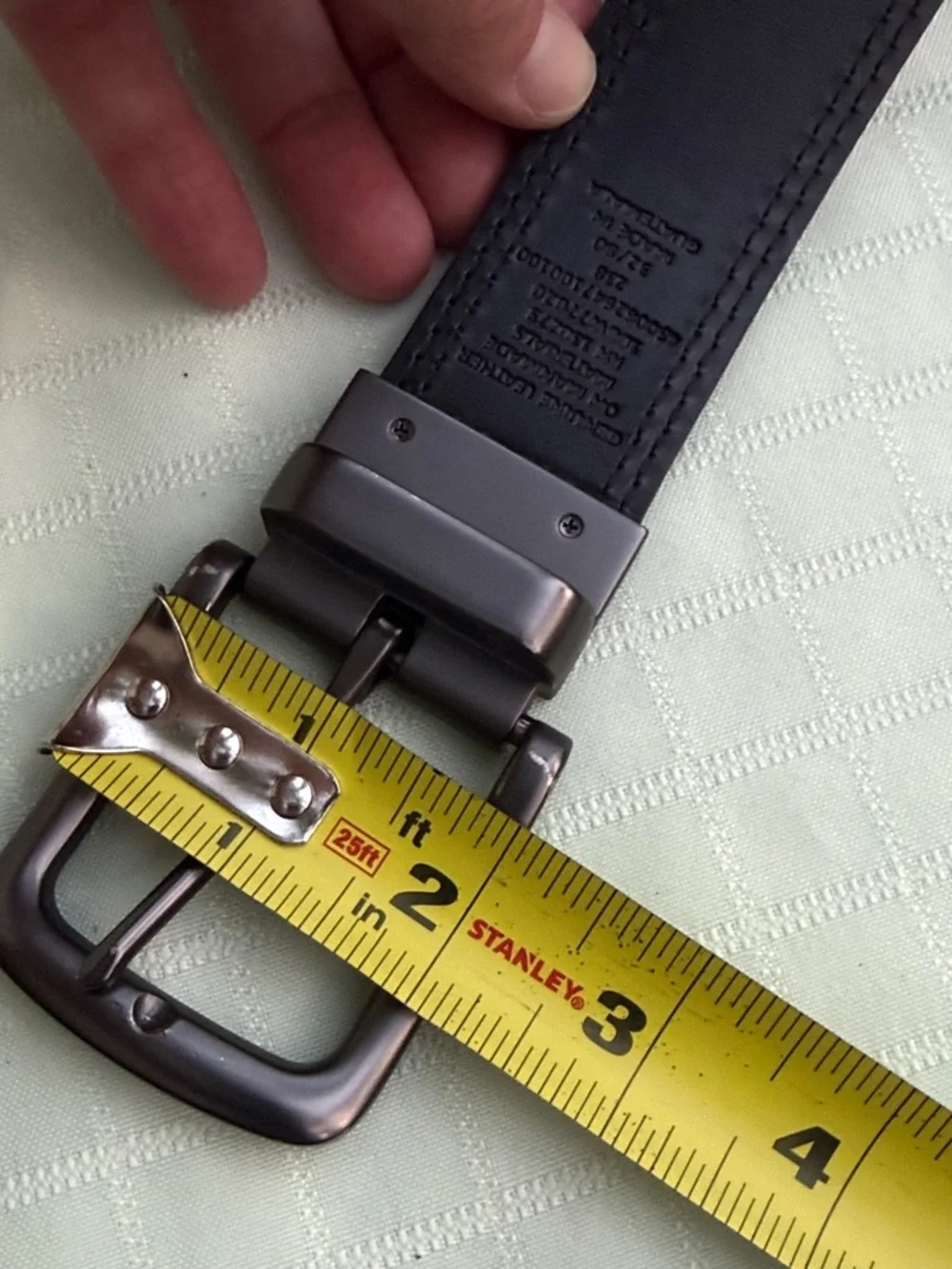 Thick Leather Convertible Belt - Brown/Black